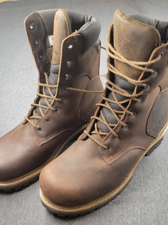 Chippewa boots hador tough bark 8in steeltoe Logger 12m brand new with tags main image 9